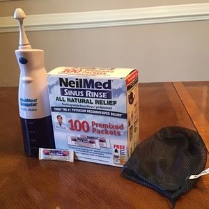 NeilMed SinuGator & 100 NeilMed Sinus Rinse Packets